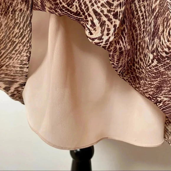 Alice + Olivia Kimberly Silk Animal Print Criss Cross Open Back Dress XS - Picture 7 of 15